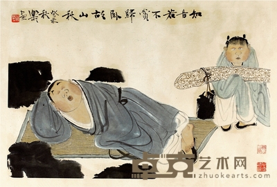 徐乐乐 贾岛诗意图 49×72cm