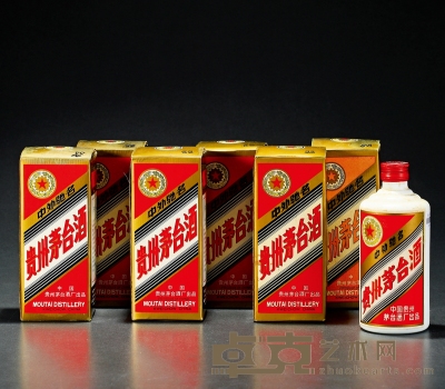1988年贵州茅台酒（铁盖） 数量：6瓶
规格：500ml