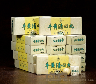 1991-1992年同仁堂出口装李时珍牛黄清心丸 数量：15盒
规格：10丸/盒