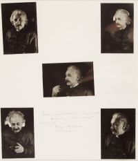 爱因斯坦 五种姿势照片的赠言