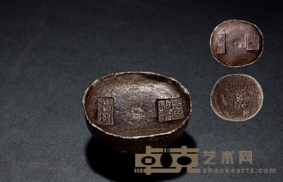 清•四川涪州足色地丁十两银锭 重量：340.9g
数量：1