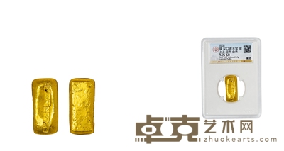 民国•武汉汉口老天宝福隆上上足赤壹两金条 通长:26.6mm
重量:31.3g
数量:1