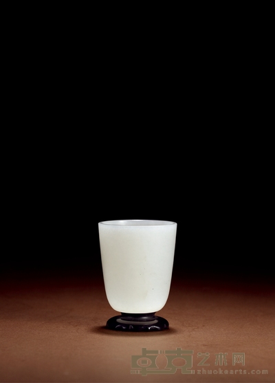 清·白玉杯 高:6.5cm 口径:5.8cm