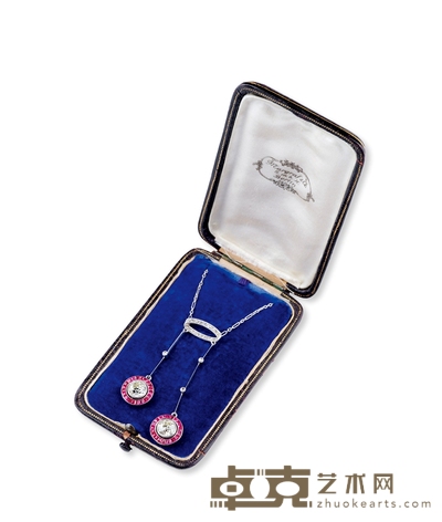 美好年代 白金钻石项链