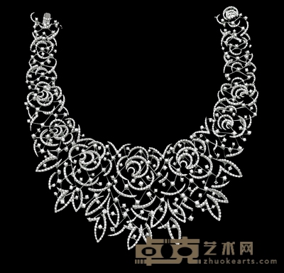 “玫瑰人生Le Vie en Rose”金镶钻石项链 