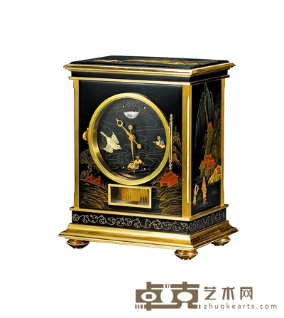 积家（JAEGER-LECOULTRE）中国风情鎏金空气座钟 长：28cm 宽：22.3cm 高：16cm