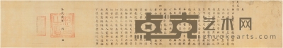 朱孔阳旧藏罕见《南明隆武二年敕命》 29×170.5cm