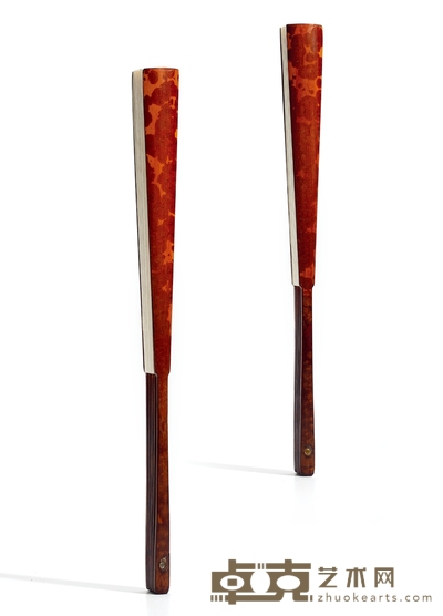 明·湘妃竹扇骨 长:37.2cm 档数:12档