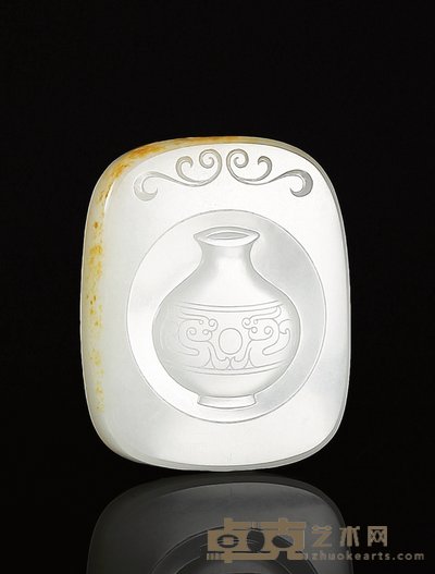 林金波 平安如意 白玉牌 41×33×8mm
重量:27.1g