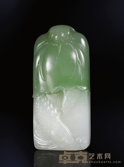 殷小金 有馀 翠青玉牌 58×26×13mm
重量:40.3g