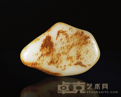 奔马图 和田玉籽料原石 77×52×26mm 重量:146.0g
