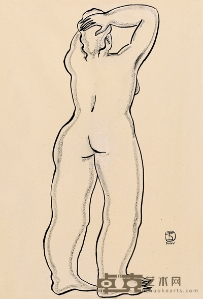 常 玉 女人体 56×39cm