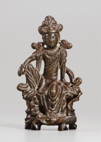 元·铜自在观音菩萨坐像
