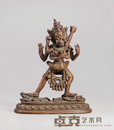 清乾隆·铜胜乐金刚立像 高：22.8cm