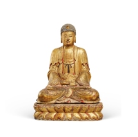 明·木胎金漆阿弥陀佛坐像