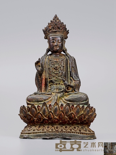 元·铜观音坐像 高:46cm