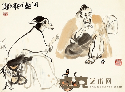 施大畏 闲 趣 33×45cm