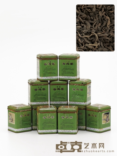 一九九二年·中茶牌绿铁罐特选普洱茶（熟茶） 十二罐，净重：180g×12罐