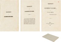 《财产与共产主义》1848年法文初版