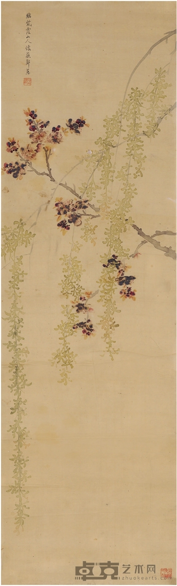 郑 蕙  桃红柳绿图 94.5×28.5cm 