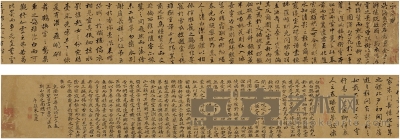 朱兆庆 白燕鹦鹉赋卷 161×12.5cm 
