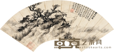 吴湖帆 为曹友庆作 云山无尽图 51×18cm