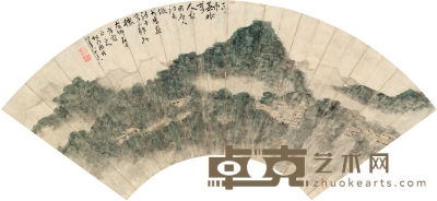 胡德增 米家山水图 49×17.5cm