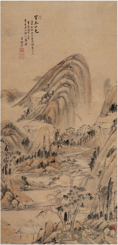 张溥东 富春山色图 94×45cm