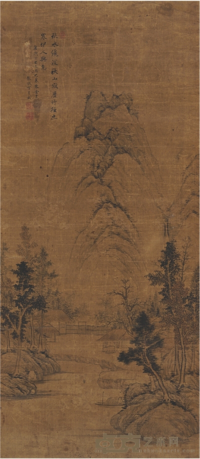 方亨咸 秋山图 95×41.5cm