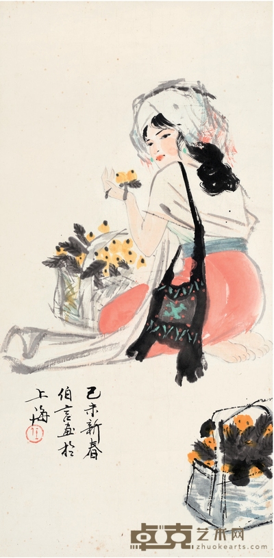 任伯言 少女 68×35cm