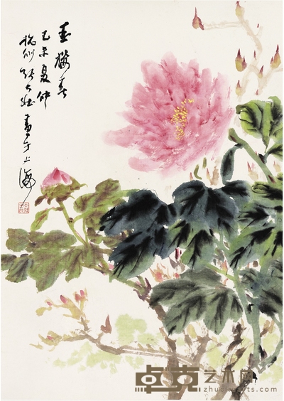 张大壮 玉楼春图 54.5×38.5cm