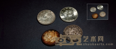 民国•银币一组四枚 直径：39mm
数量：4