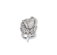 Picchiotti设计“Rose 玫瑰”金镶钻石戒指