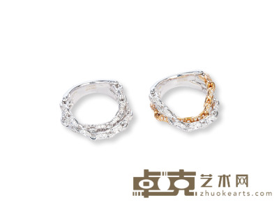 Gilberto Preda设计“Twining 双生”金镶钻石戒指 
