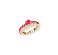 Francesco Cosentino设计“Promesse 承诺”金镶红宝石戒指