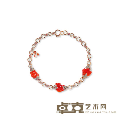 Silvia和Alberto Prandoni设计“Lava 火焰”金镶火欧泊项链 