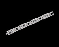 Artdeco 时期 铂金钻石手链