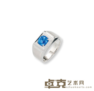 2.59克拉蓝宝石戒指