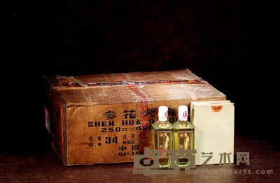 1987年向阳牌出口装参花酒(原箱)
