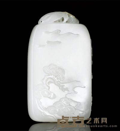 瞿利军 岁寒三友 白玉牌 69×41×12mm
重量:76.8g