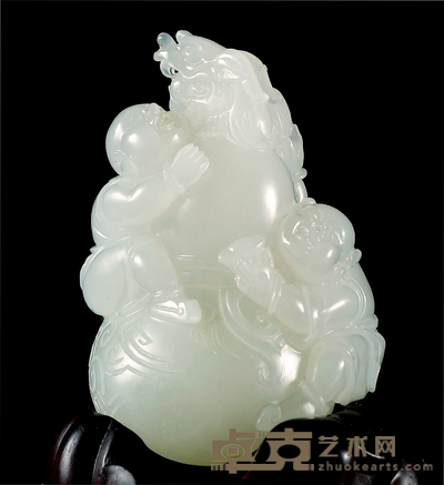 崔磊 天赐福禄 白玉摆件 50×33×27mm
重量:52.8g