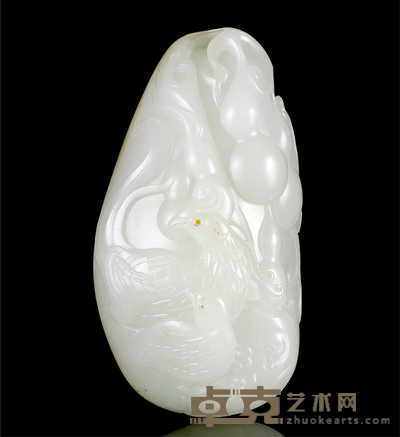 卢开飞 福禄吉祥 白玉把件 74×40×28mm
重量:111.7g