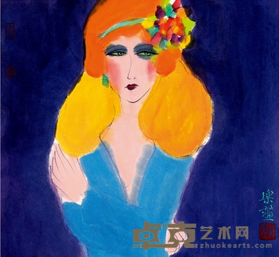 徐乐乐 金发女郎 31.5×34cm