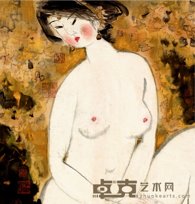 刘国辉 豆蔻 68×65cm