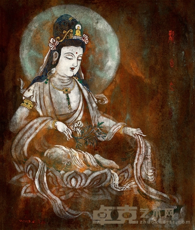 刘向红 观自在 52×44cm