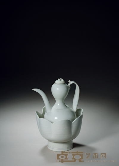 湖田窑青白釉葫芦形执壶 通高:23.8cm通径:17cm
