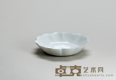 定窑白釉花口洗 高:2.6cm直径:12.1cm