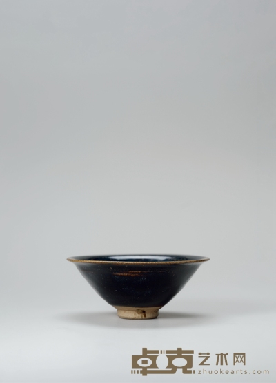 当阳峪窑黑釉油滴盏 高:5.6cm直径:13.5cm