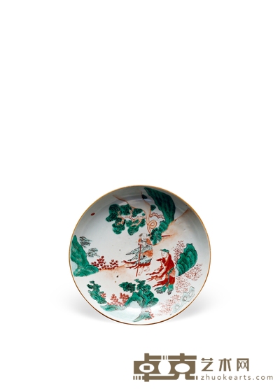 明天启·五彩人物盘 高:4.9cm直径:20.9cm