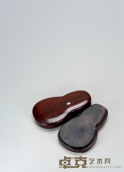 清·葫芦形端砚 长:19.5cm宽:11cm